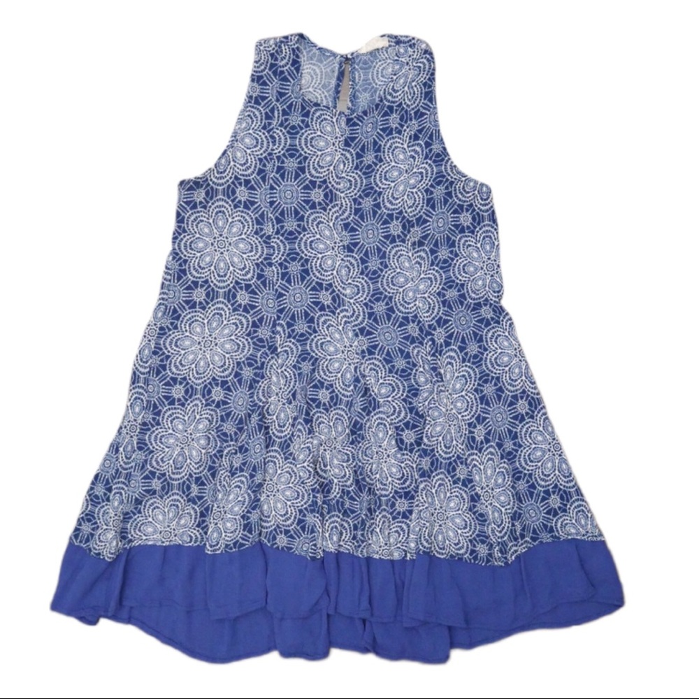 ALTAR’D STATE Sleeveless Blue Geometric Dress